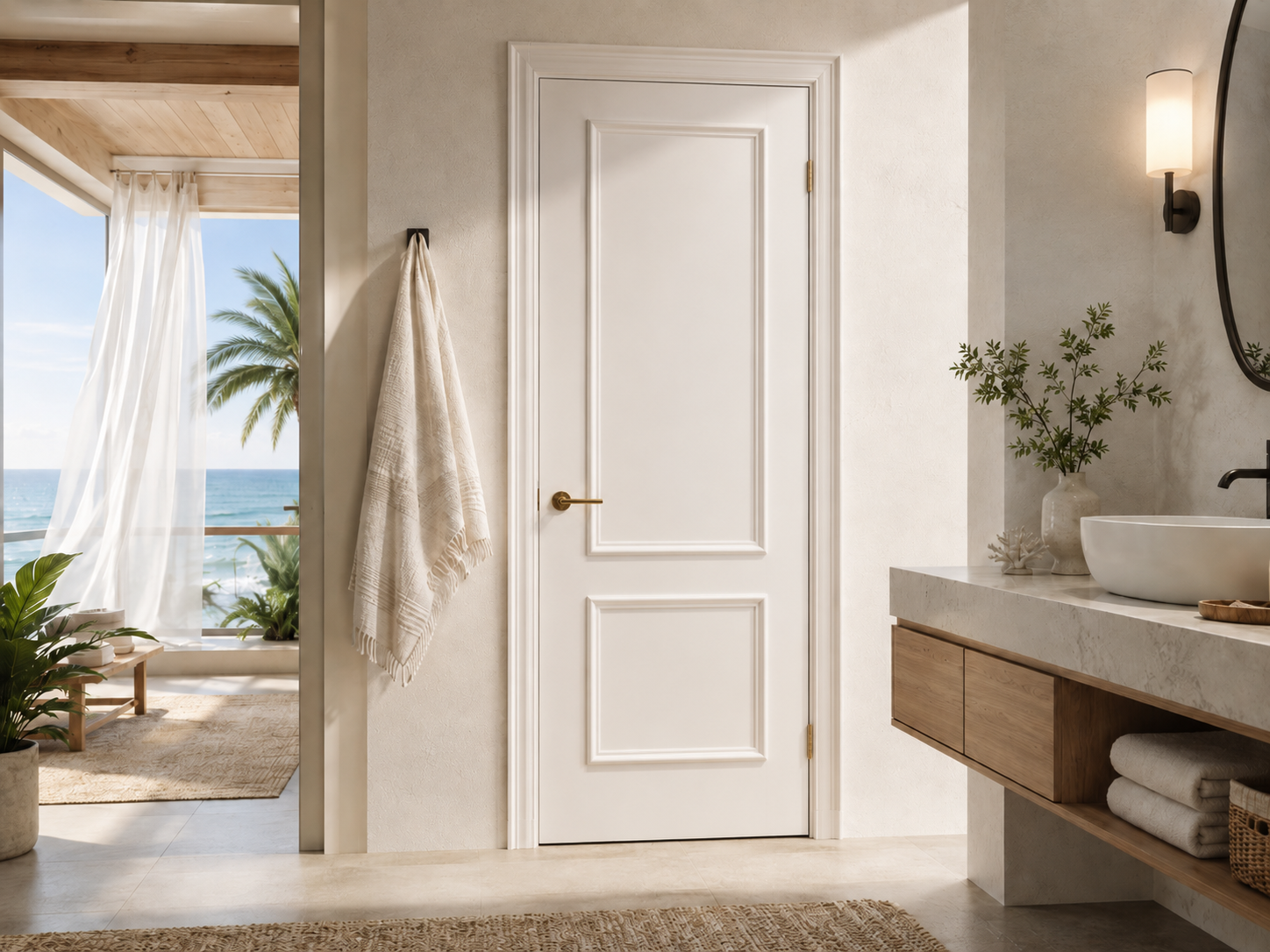 Glass Panel Aluminum Door